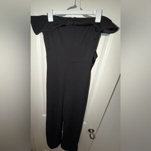 Elegant Black Off-Shoulder Jumpsuit